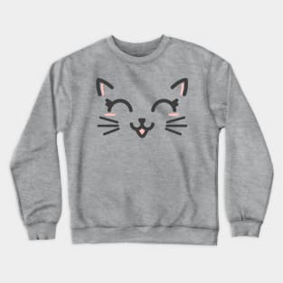 Happy Cat Shirt Crewneck Sweatshirt